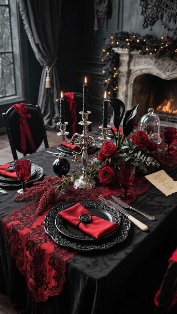 candlelit velvet crimson enchantment