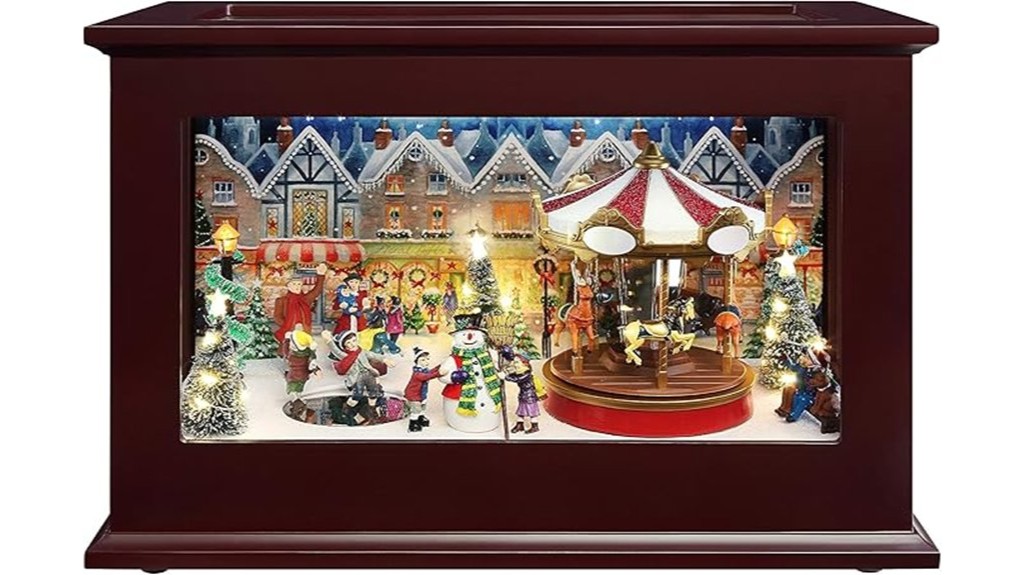 christmas heirloom animated musicbox