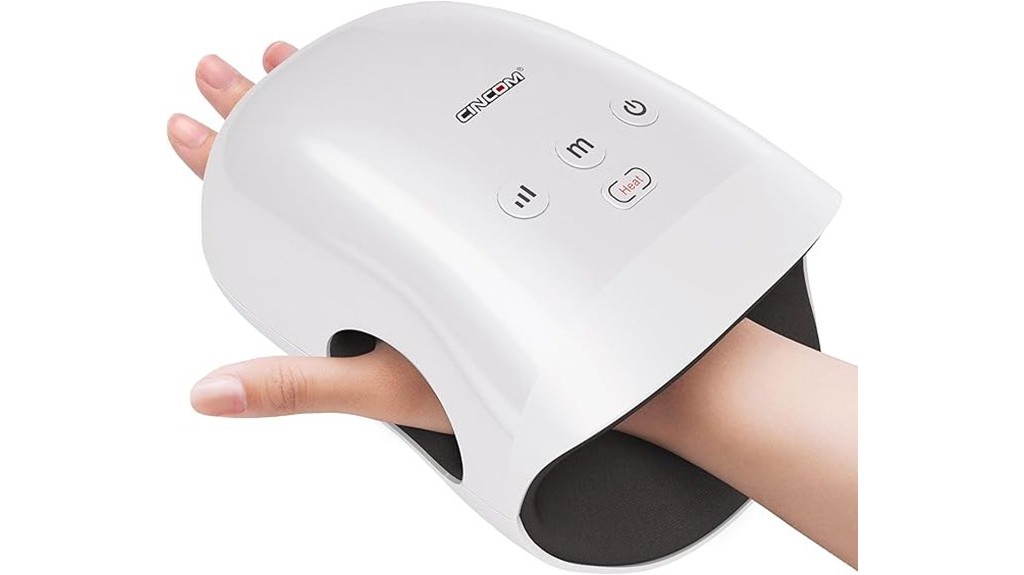 cordless heated compression hand massager