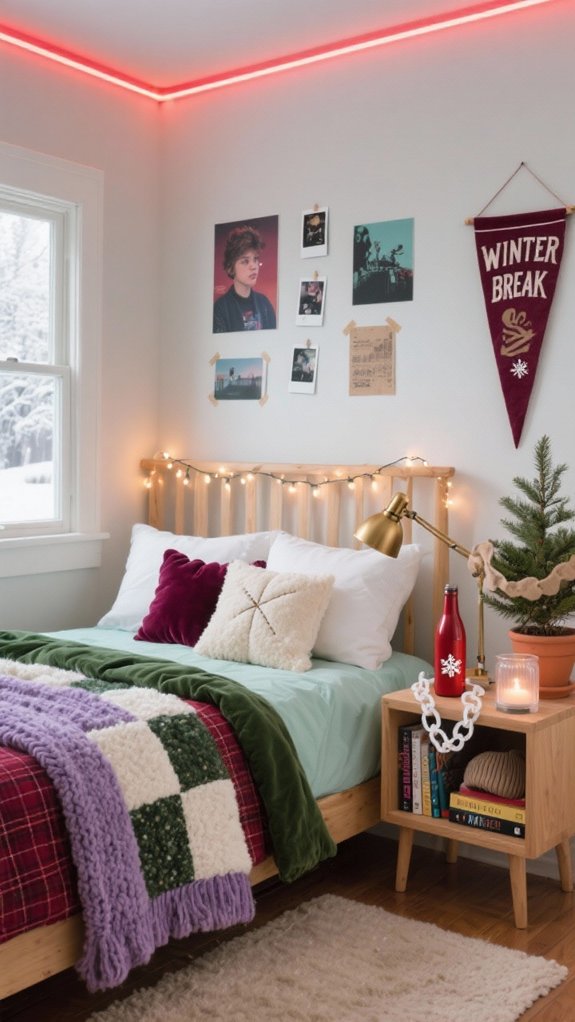 cozy plaid flannel layers