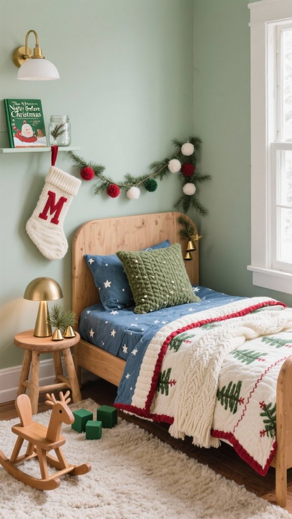 cozy washable festive bedding