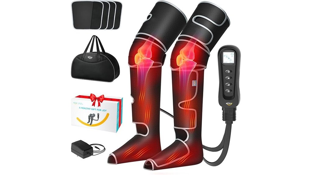 heated compression leg massager