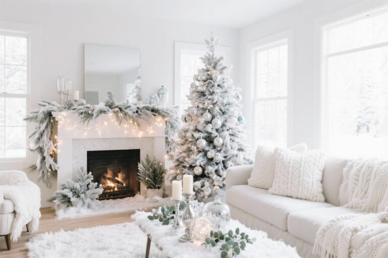 10 Frosted Christmas Decor Ideas That Bring a Winter Wonderland Vibe Indoors