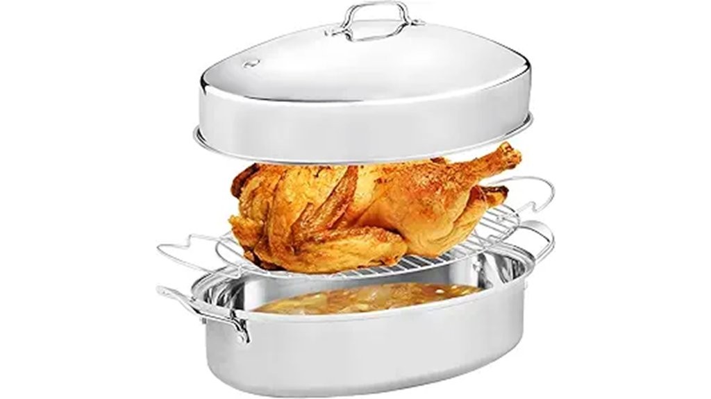 lidded roaster with rack