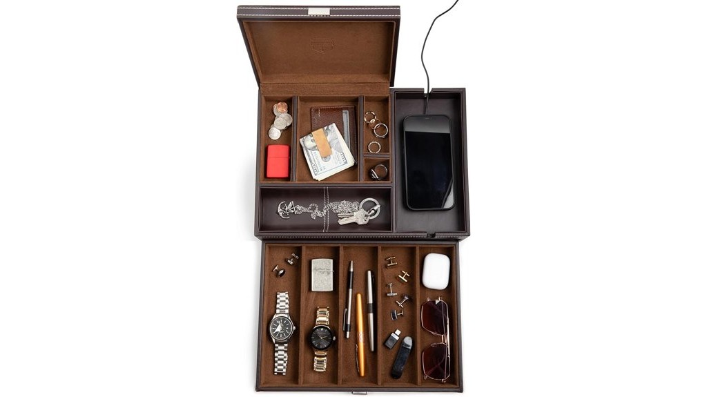 men s leather watch organizer