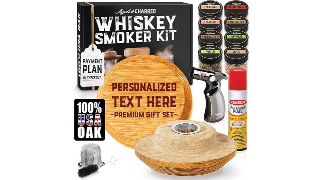 personalised whiskey smoking kit