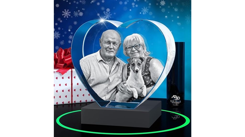 personalized christmas 3d crystal