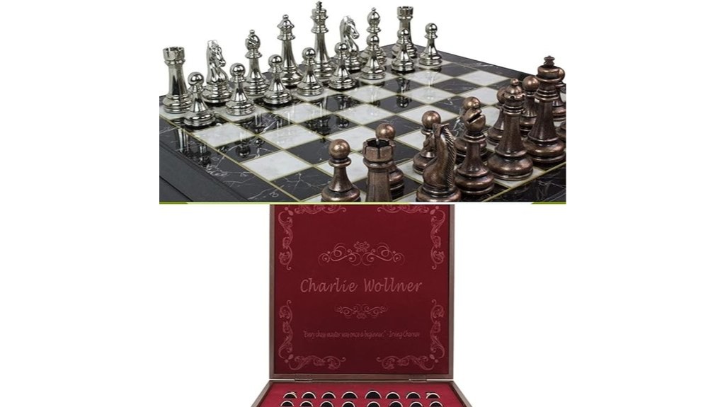 personalized fourteen inch chess set
