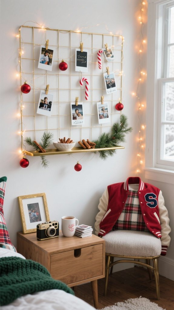 polaroids with fairy lights
