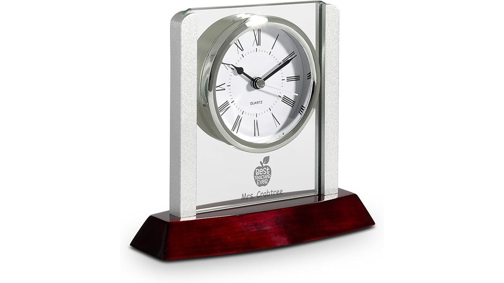 prestige personalized desktop clock