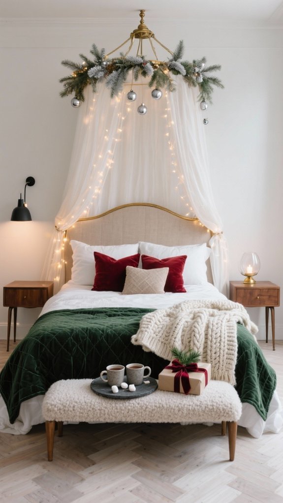 romantic canopy with sheers