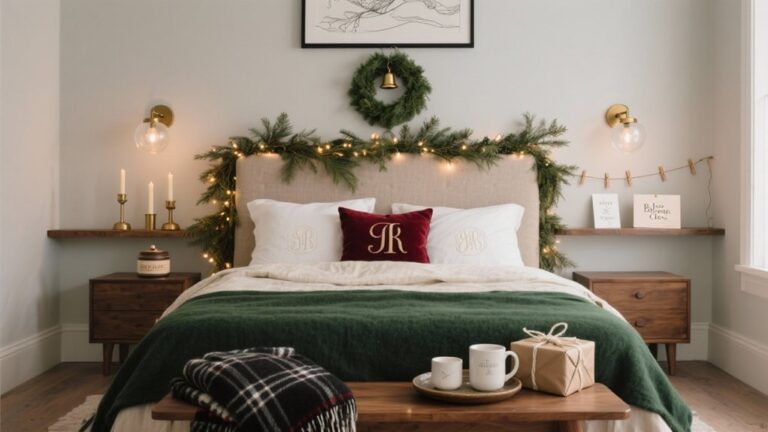 romantic couples christmas bedroom