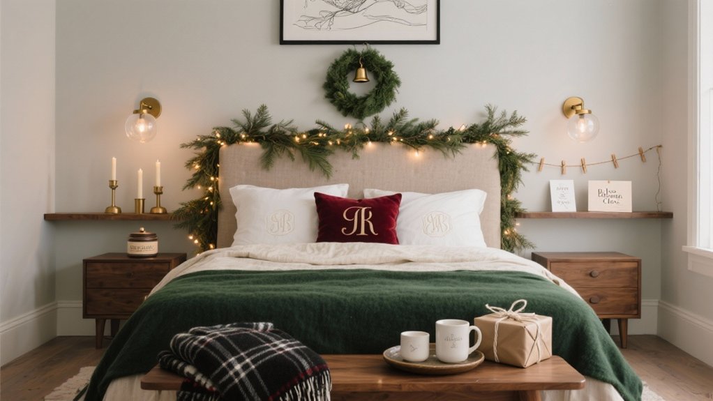 romantic couples christmas bedroom