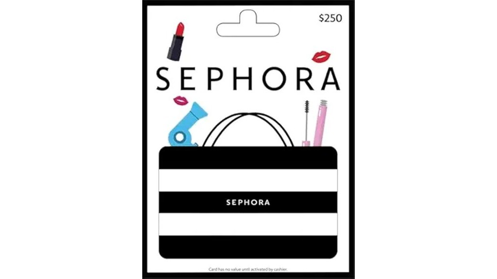 sephora gift card 250
