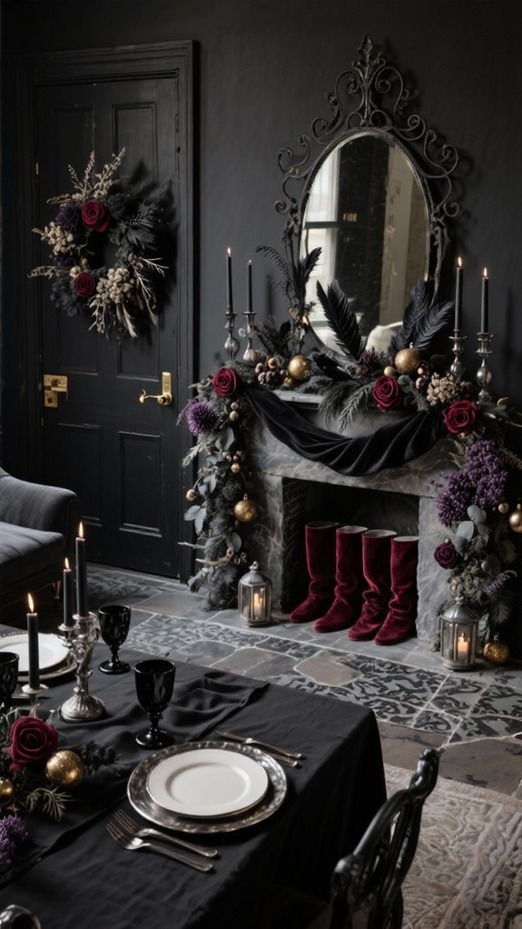 shadow kissed dried floral oval