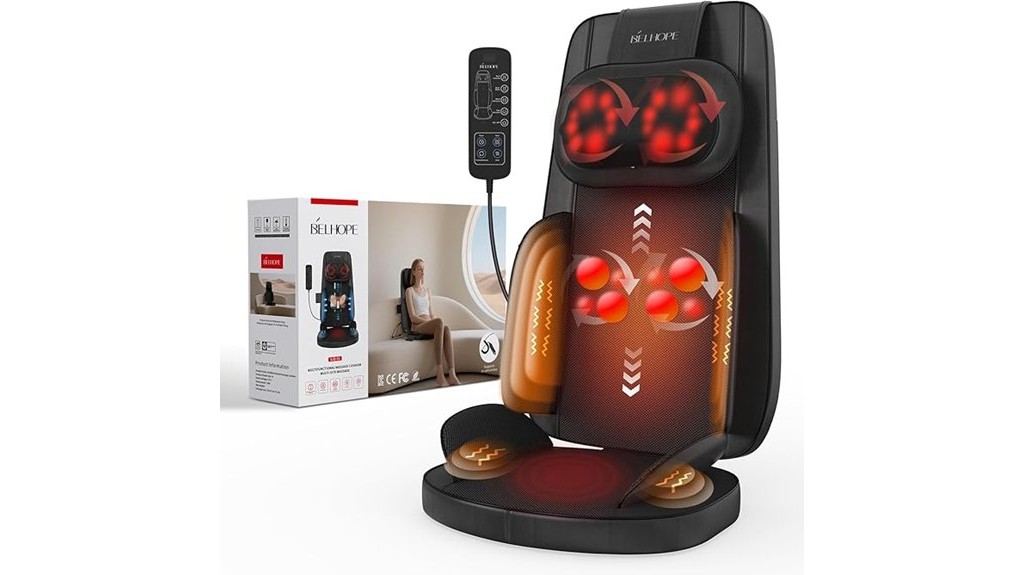 shiatsu neck back heated massager