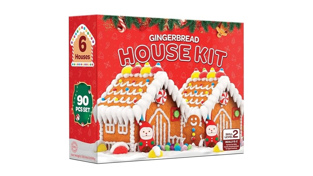six gingerbread house kits