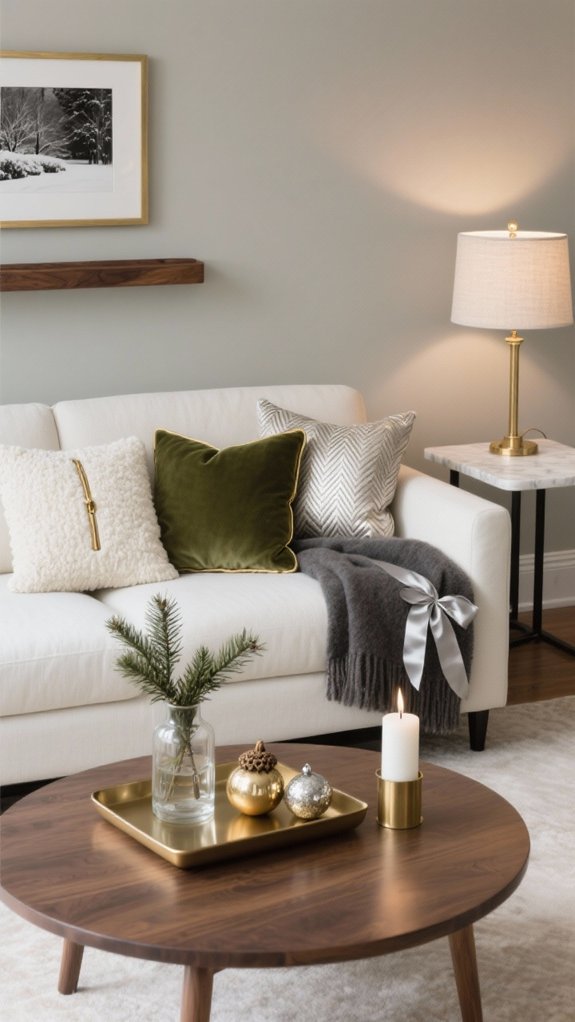 soft mixed metal warm accents