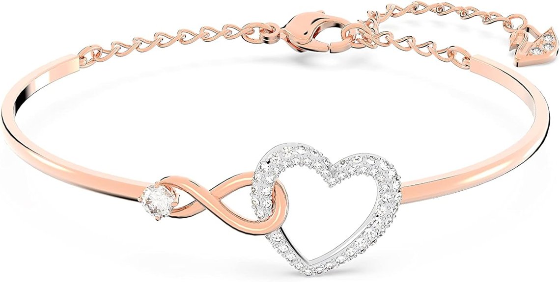 swarovski infinity heart jewelry