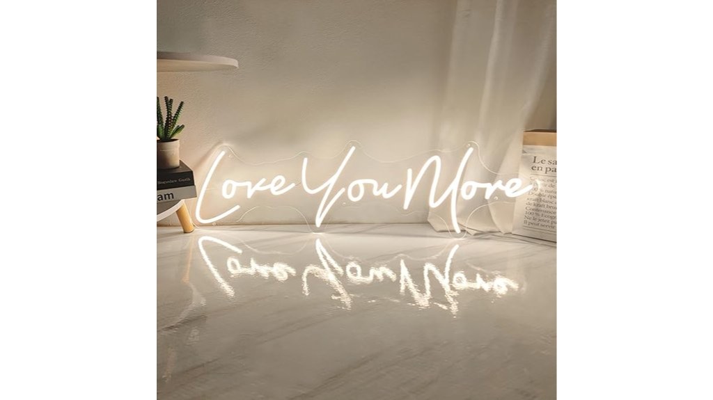 vintage i love you neon