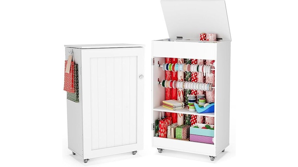 wrapping paper storage cabinet