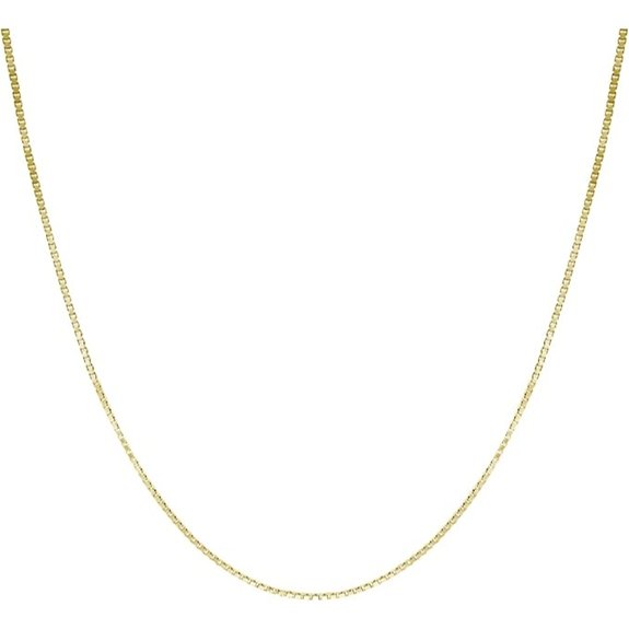 Honolulu Jewelry Company 14K Solid Gold 0.7mm Box Chain Necklace 16 - 30