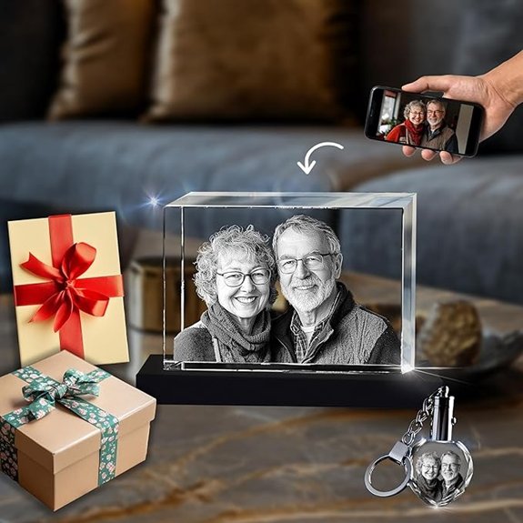 CAPTUR3D Premium 3D Crystal Photo with LED Base