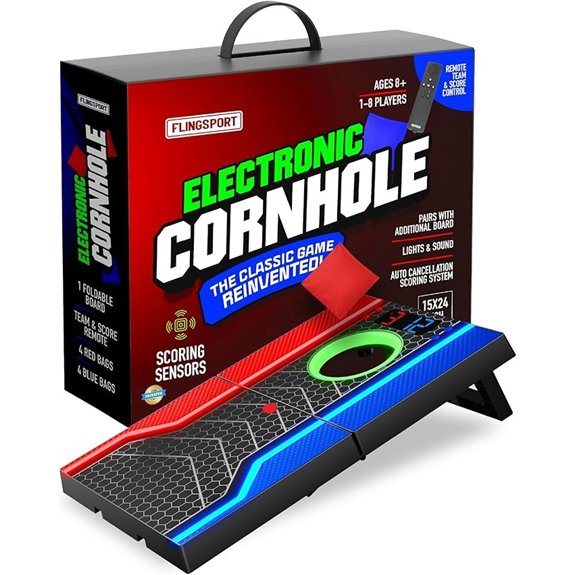 Electronic Cornhole Board Set with Auto Scoring