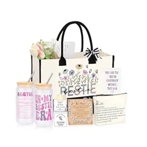 Best Friend Birthday Gifts Basket Set of 6