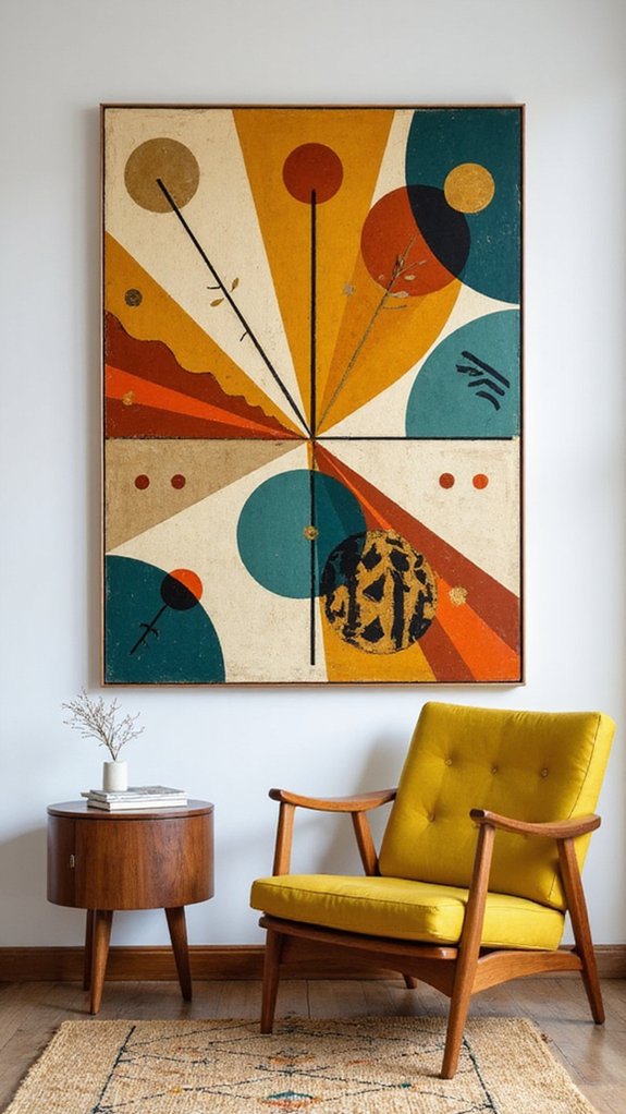bold geometric wall art