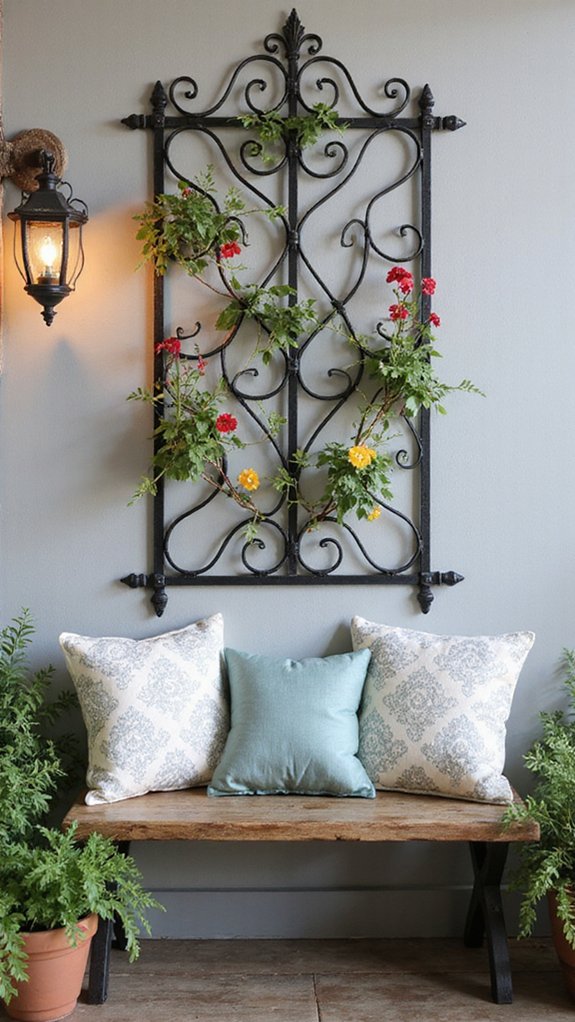 classic wrought iron decor