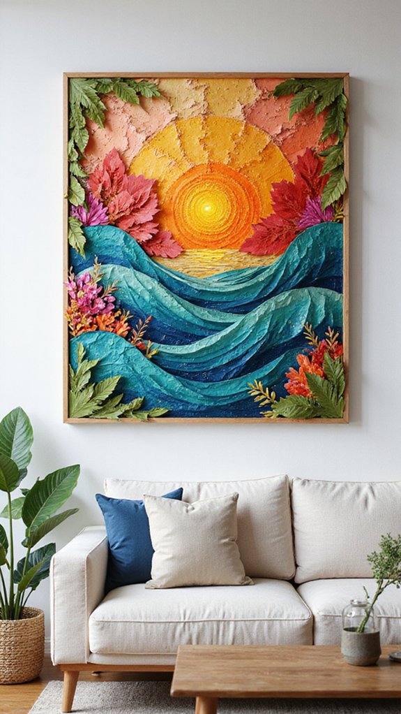 colorful creative collage art