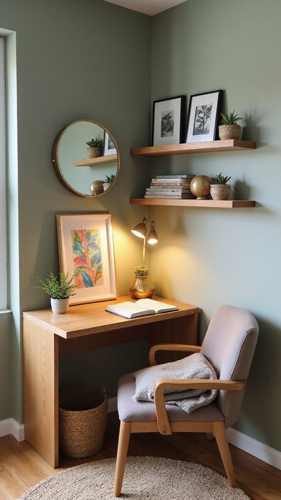 cozy corner desk nook