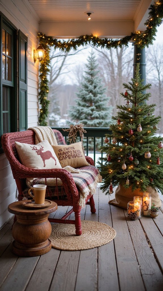 cozy seasonal porch retreat