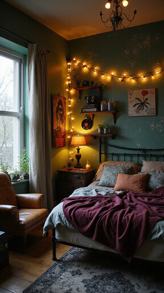 cozy string light ambiance