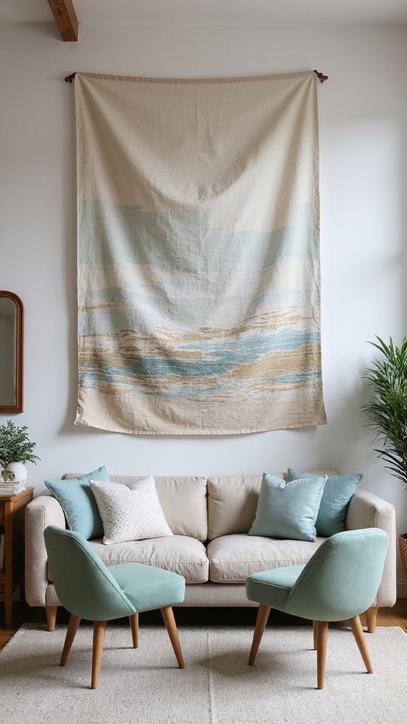 cozy textile wall decor