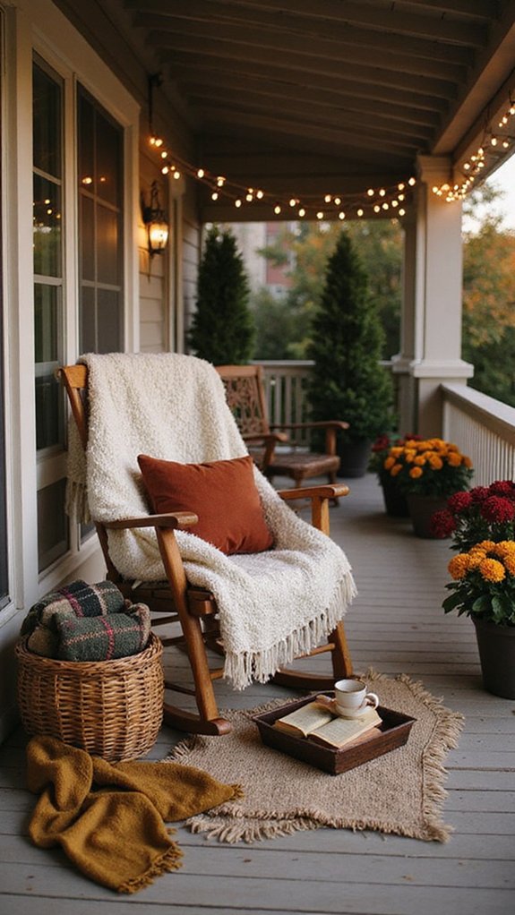 cozy textiles for outdoor warmth
