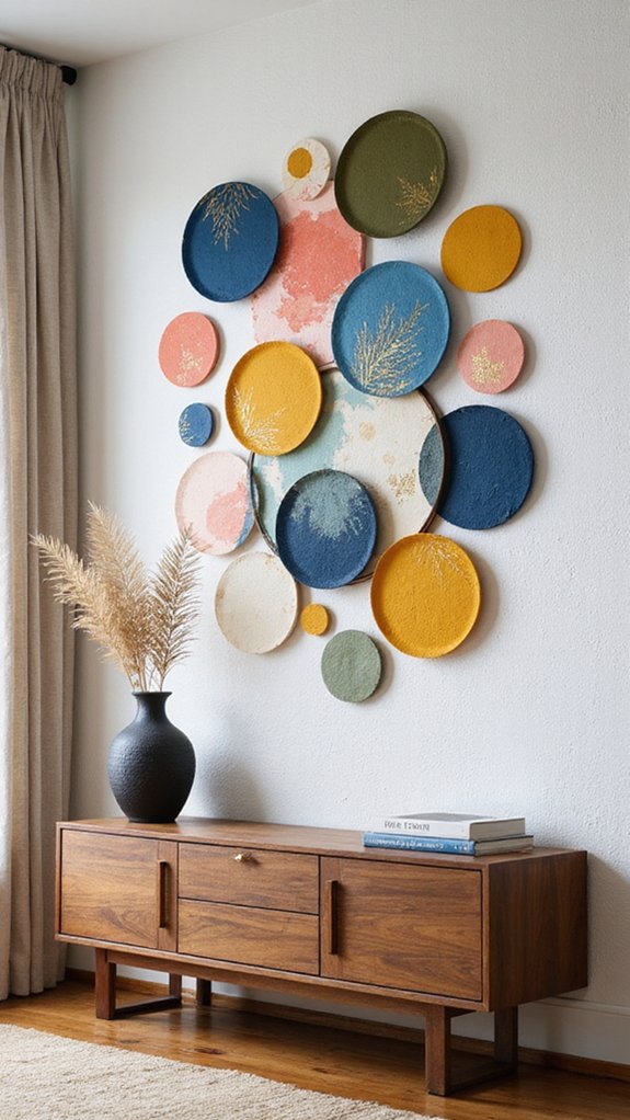 creative colorful wall decor