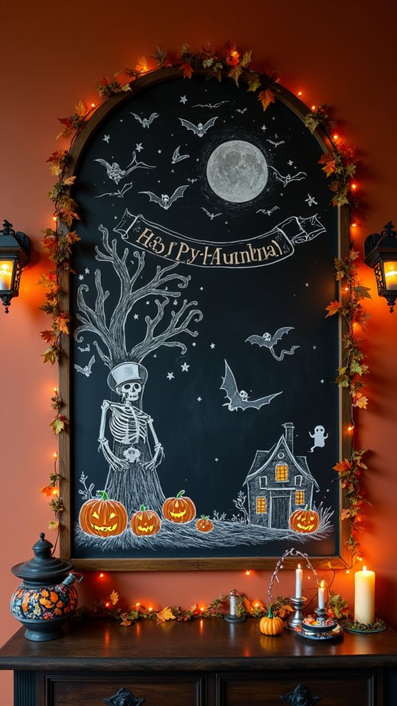 creative halloween chalkboard fun