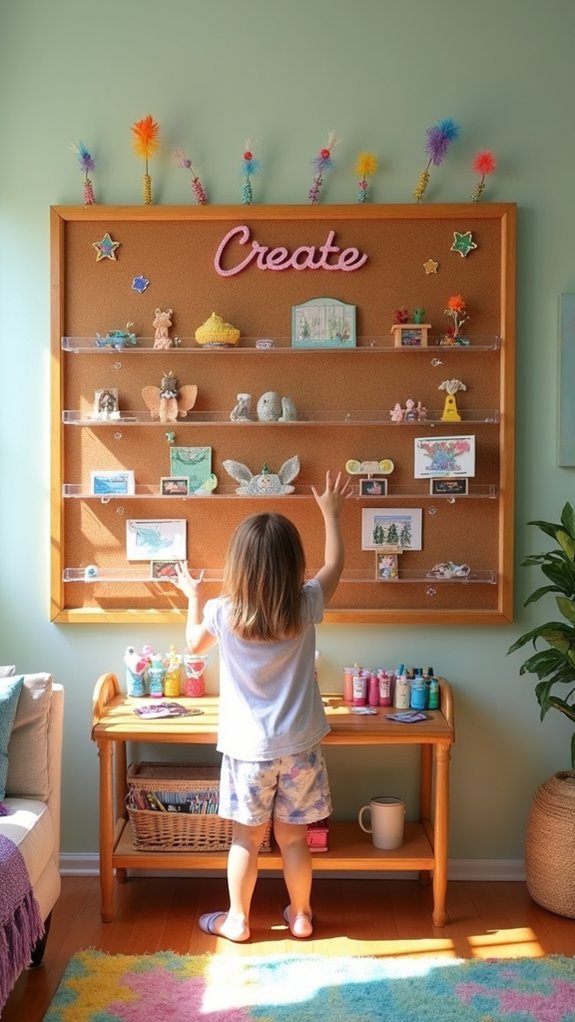 creative mess free art displays