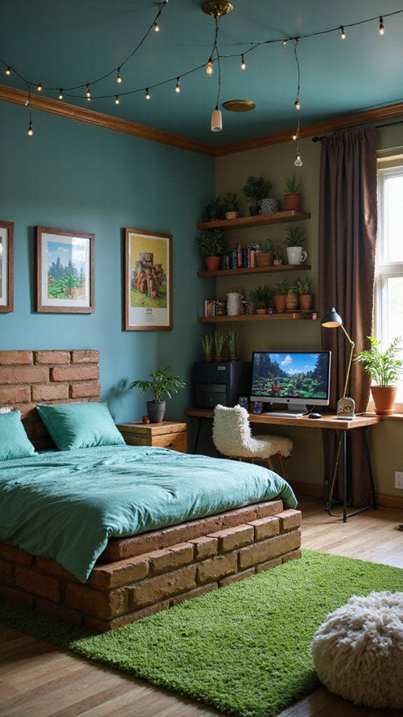 creative minecraft inspired room designs