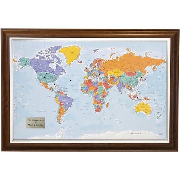 Push Pin Travel Map - Customizable World Map