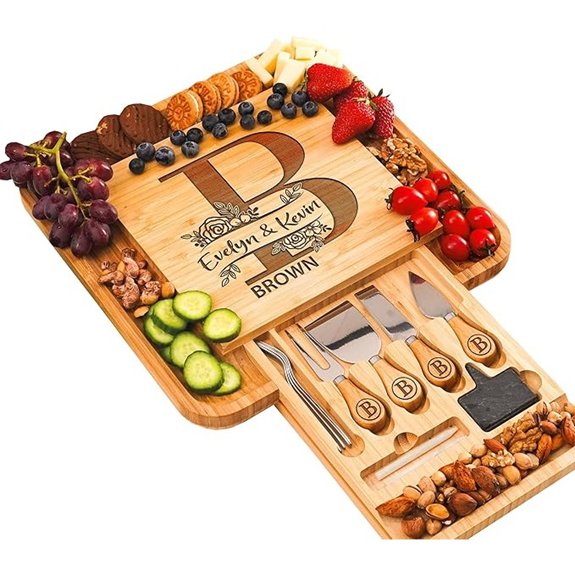 Personalized Charcuterie Board Gifts Set