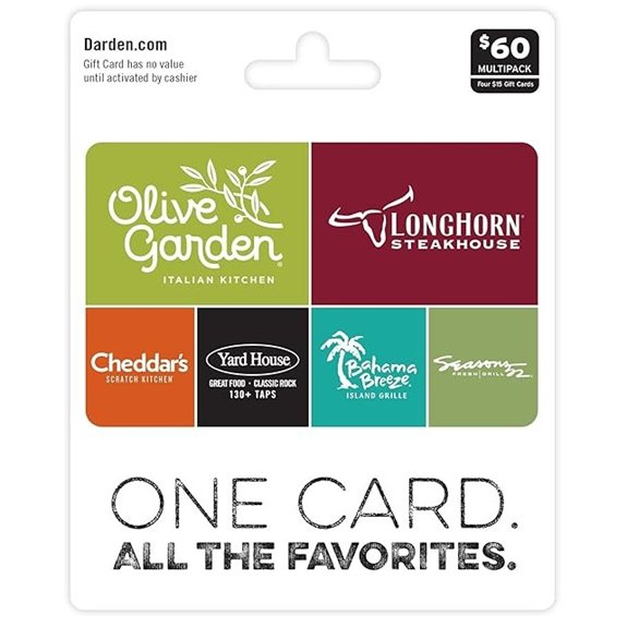 Darden Restaurants $60 Multi-Pack Gift Cards
