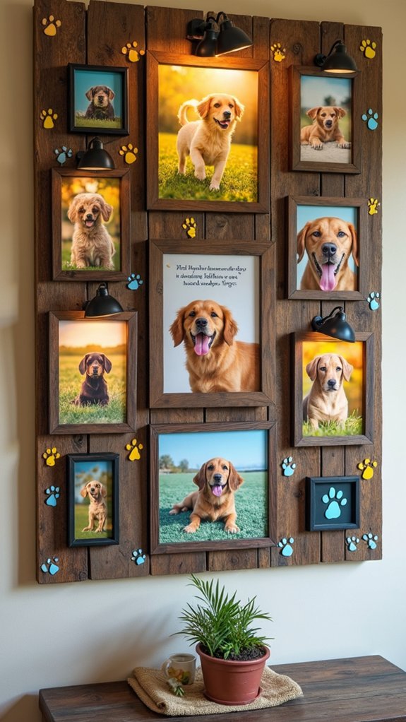 dog photo collage memories