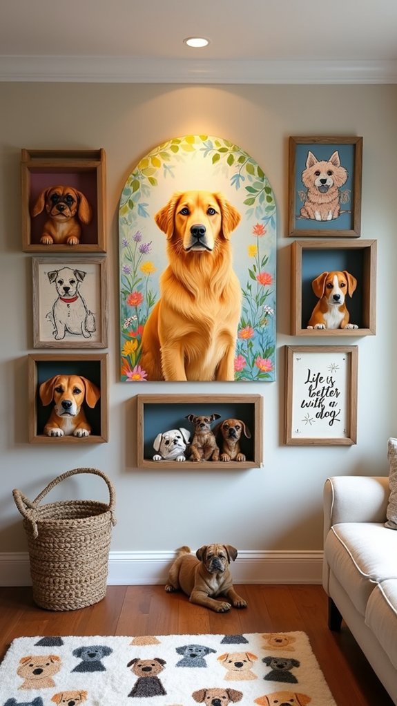 dog themed wall art ideas