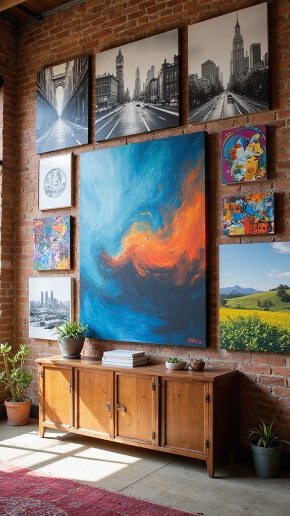 eclectic gallery wall charm