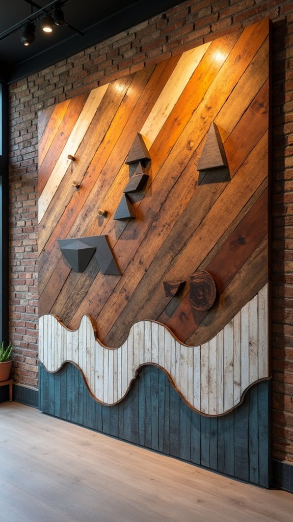 eco friendly reclaimed wood art