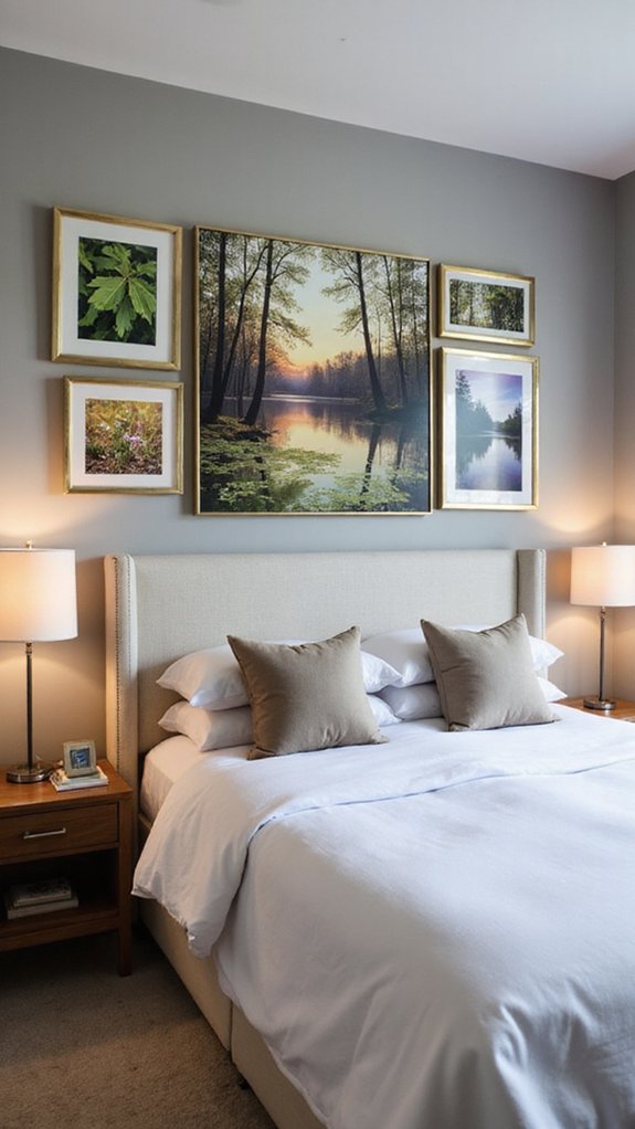 elegant framed photography display