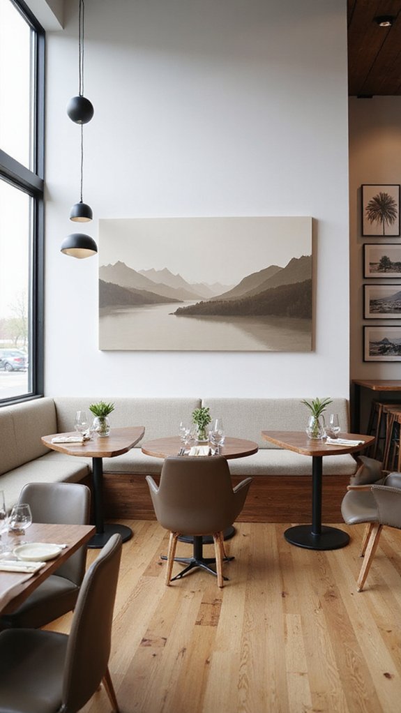 elegant minimalist restaurant decor
